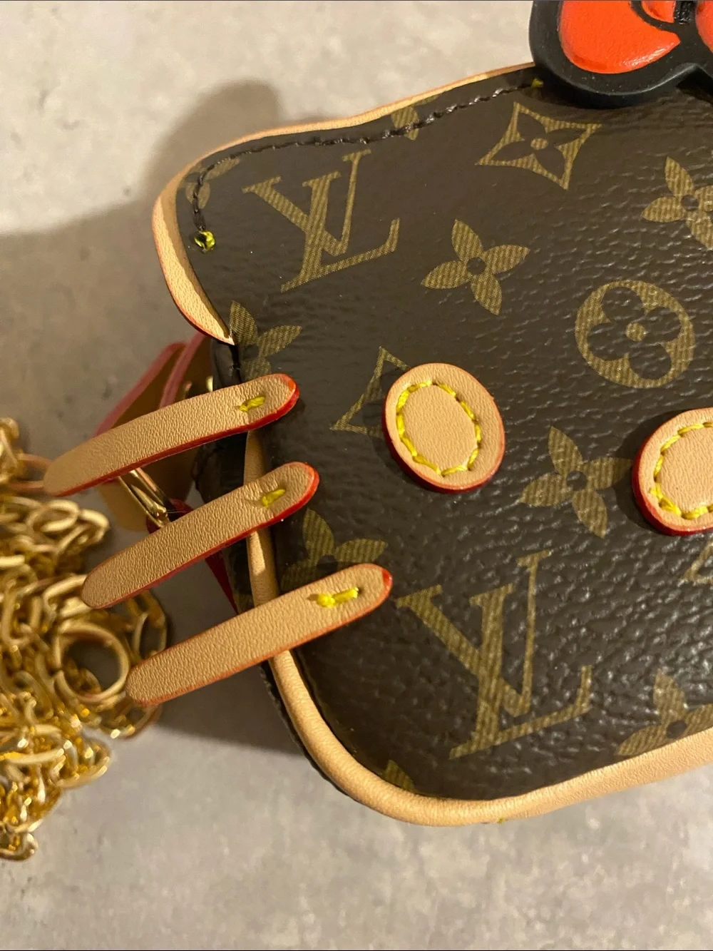 UPCYCLED Off Brand LV Hello Kitty Mini Bag